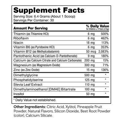 Zahlers, Kosher Kids Active Powder, Focus &amp; Concentration Fruit Punch Flavor -  6.7 oz (129 g)