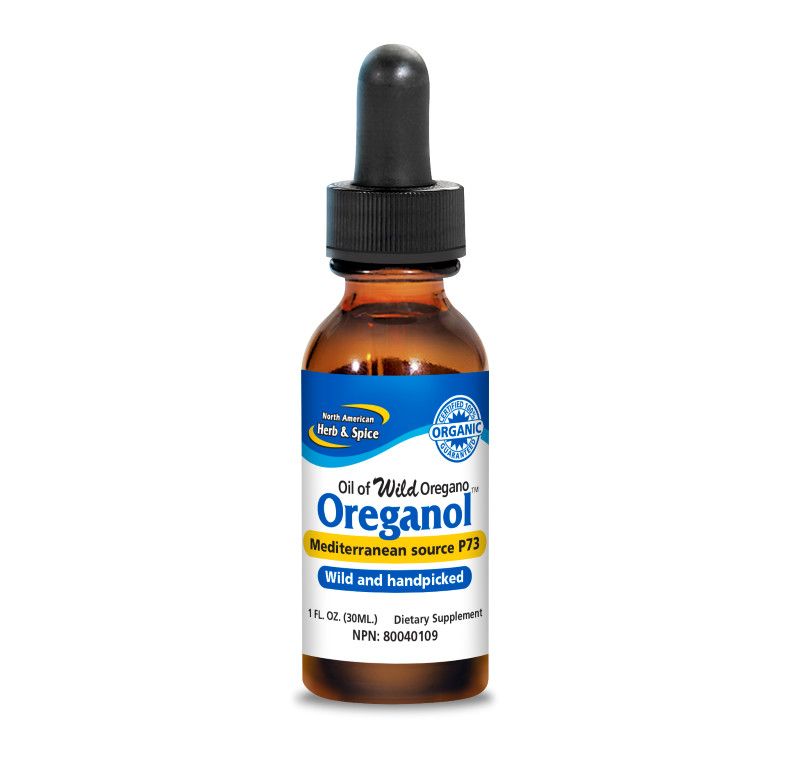 North American Herb &amp; Spice, Kosher OREGANOL, Mediterranean Source P73 Oil of Wild Oregano, Liquid - 1 fl. oz (30 mL)