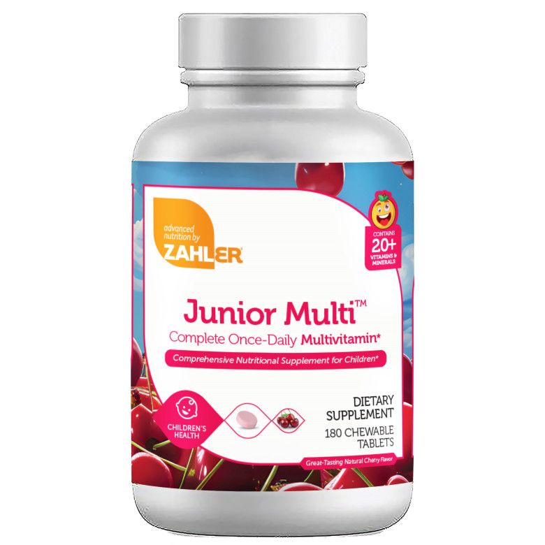 Zahlers, Kosher Junior Multi, Cherry Flavor - 180 Chewable Tablets