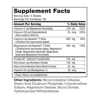 Zahlers, Kosher BoneFactor, Plant Based Calcium + Magnesium, D3 &amp; K2 - 120 Tablets