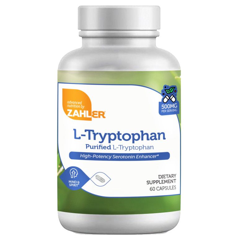 Zahlers, Kosher L-Tryptophan 500mg - 60 Vegetarian Capsules