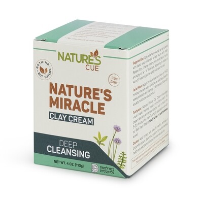 Natures Cue, Nature's Miracle, Miracle Clay (Bentonite), Clay Cream - 32 oz. (g) Canister - Kosher for Passover