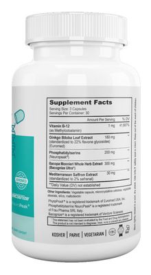 Nutri Supreme, Kosher ULTIMATE FOCUS - 90 Vegetarian Capsules #114