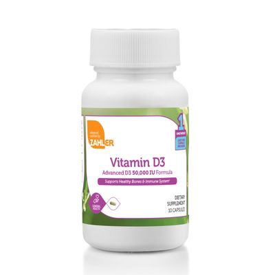 Zahlers, Kosher Vitamin D3 50,000 IU (Advance D3 Formula 50000 IU), Liquid Gels - 120 Softgels