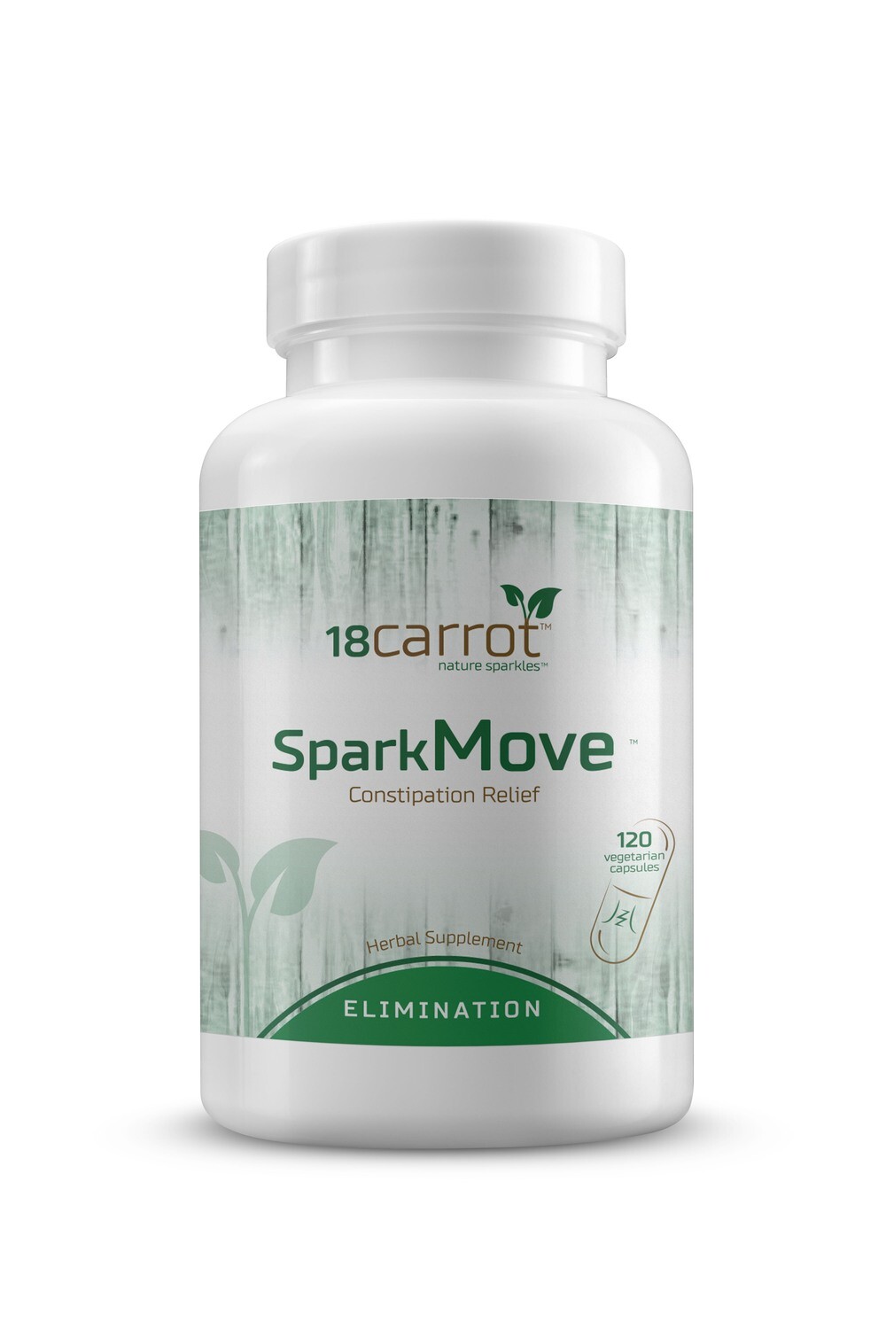 18carrot, Kosher SparkMove, Constipation Relief - 120 Vegetarian Capsules
