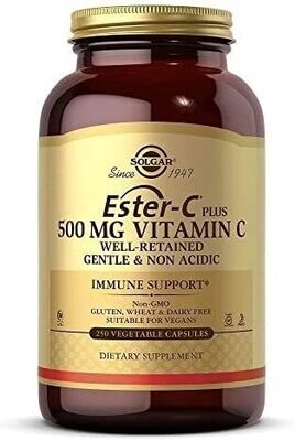 Solgar, Kosher Ester-C Plus 500mg. - 250 Vegetarian Capsules