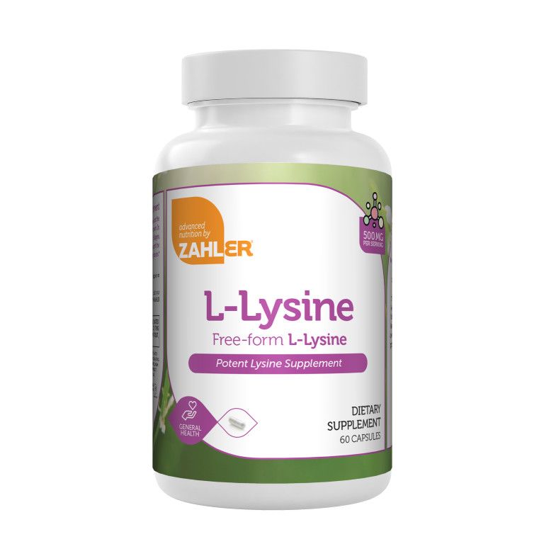 Zahlers, Kosher L-Lysine 500mg - 60 Vegetarian Capsules