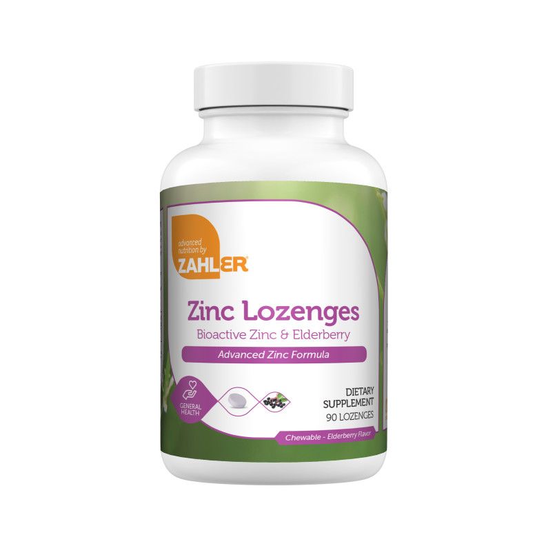Zahlers, Kosher Zinc Lozenges +Elderberry - 90 Chewables