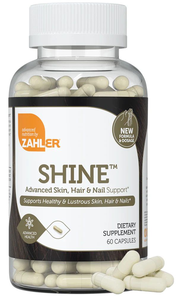 Zahlers, Kosher SHINE, Skin + Hair &amp; Nail Support - 60 Vegetarian Capsules