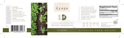 Crops, Kosher Pick D, Vitamin D - 130 Vegetarian Capsules