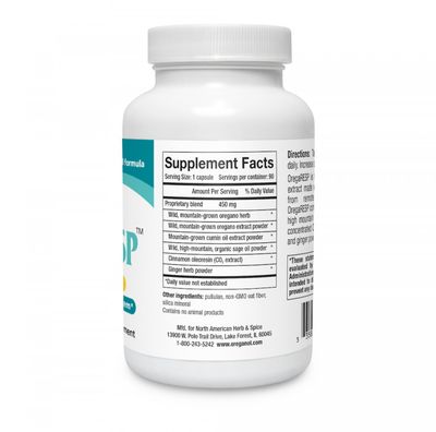 North American Herb &amp; Spice, OregaRESP Wild Mediterranean Source P73, Multiple Spice Oil Formula - 90 Vegetarian Capsules