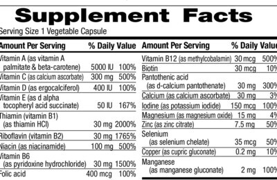 Freeda, Kosher QUINTABS-M Iron Free, Comprehensive Multivitamin - 100 Vegetarian Capsules