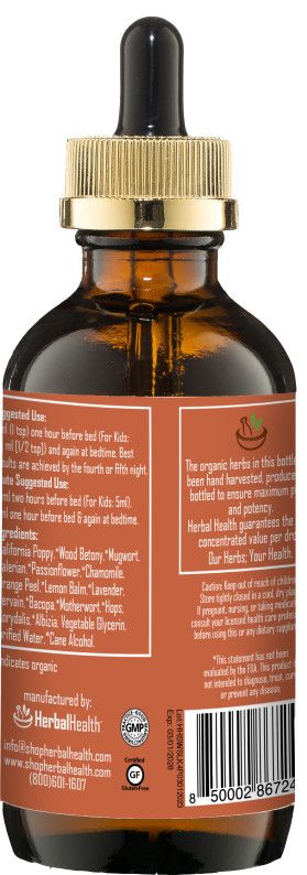 Herbal Health, Herbal Formula, Kosher SWEET SLEEP, Promotes Restful, Deep Quality Sleep, Liquid - 4 fl. oz. (120 mL)