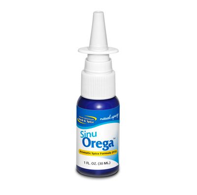 North American Herb &amp; Spice, Sinu OREGA Nasal Spray, Aromatic Spice Formula P73 - 1 fl. oz (30 mL)
