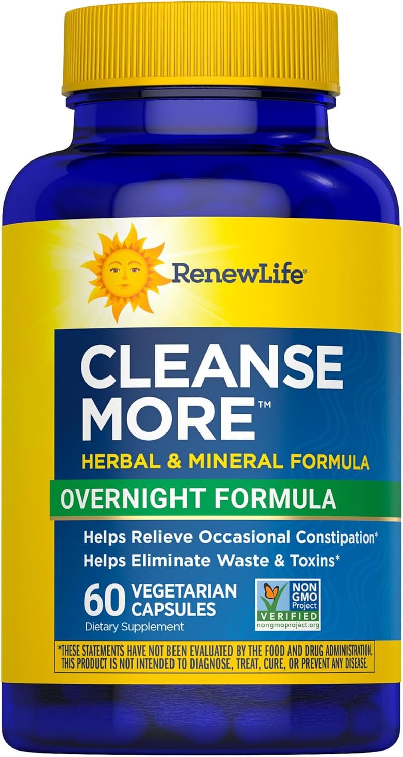 Renew Life, CleanseMORE, Constipation Relief - 60 Vegetarian Capsules