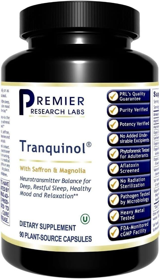 Premier Research Labs, Kosher Tranquinol - 90 Vegetarian Capsule
