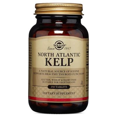 Solgar, Kosher NORTH ATLANTIC KELP 200mcg, Supports Healthy Thyroid Function - 250 Tablets