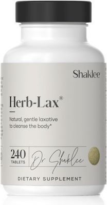 Shaklee, Kosher HERB-LAX, Natural + Gentle Laxative To Cleanse The Body - 240 Tablets