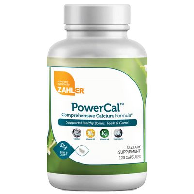 Zahlers, Kosher PowerCal Capsules, Advanced Calcium, Magnesium, D3 &amp; K2 - 120 Vegetarian Capsules