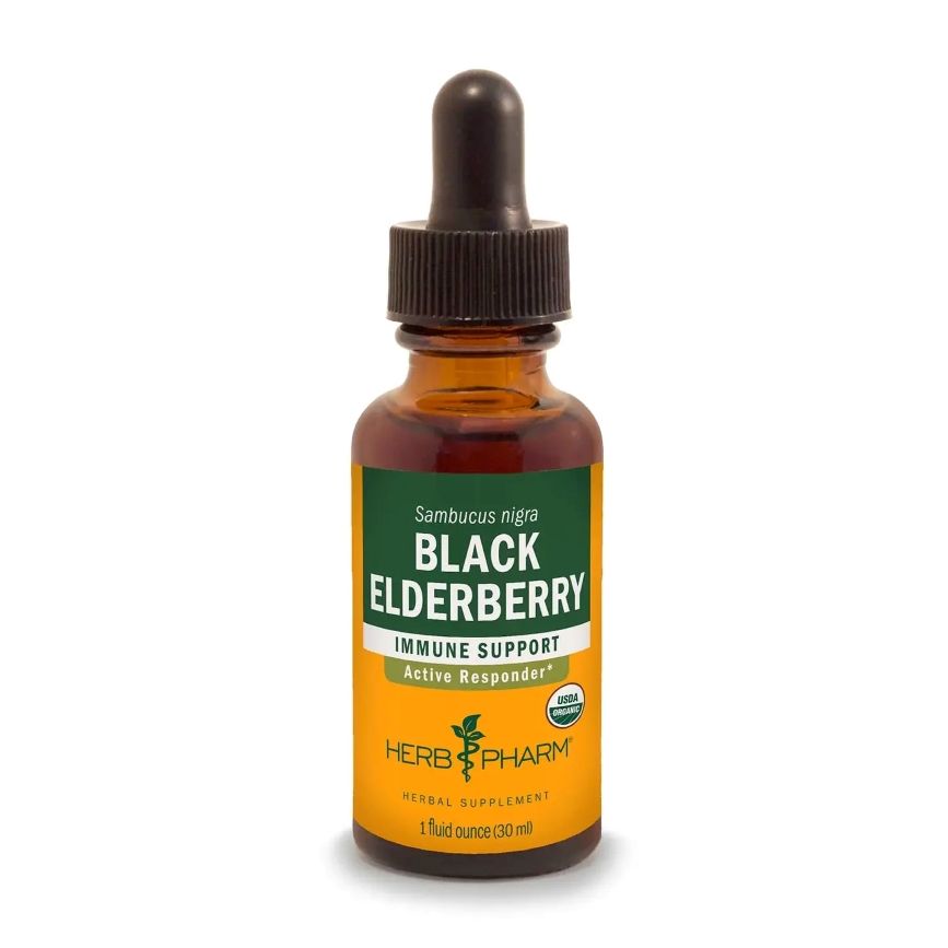 Herb Pharm, BLACK ELDERBERRY 706mg, Sambucus Nigra, Immune Support, Liquid - 1 fl. oz (30 mL)