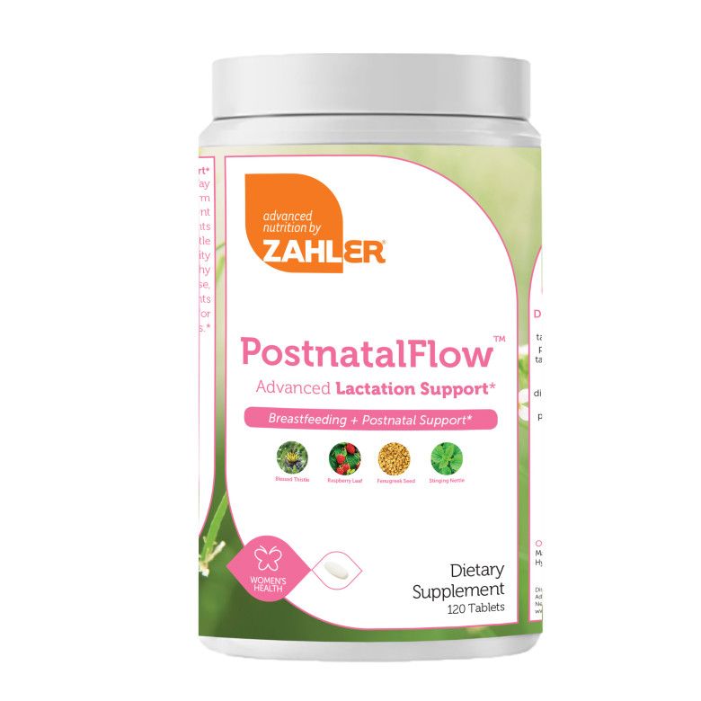 Zahlers, Kosher Postnatal Flow (Lactation &amp; Female Support) - 120 Tablets