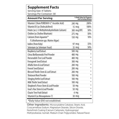 Zahlers, Kosher Postnatal Flow (Lactation &amp; Female Support) - 120 Tablets