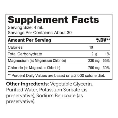 Zahler, Kosher Magnesium Liquid, Super-Strength Magnesium, Unflavored - 4 FL OZ.