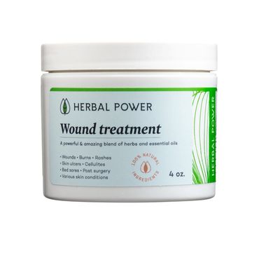 HPA Herbal Power Alternative, Amazing WOUND TREATMENT Healing Cream - 4 oz.