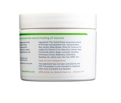 HPA Herbal Power Alternative, Amazing WOUND TREATMENT Healing Cream - 4 oz.