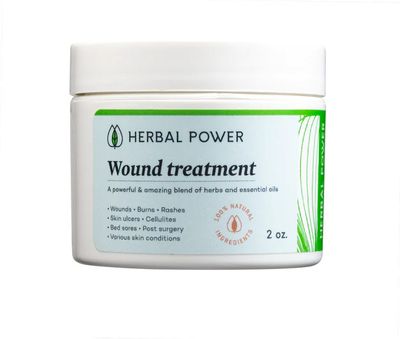 HPA Herbal Power Alternative, Amazing WOUND TREATMENT Healing Cream - 2 oz.