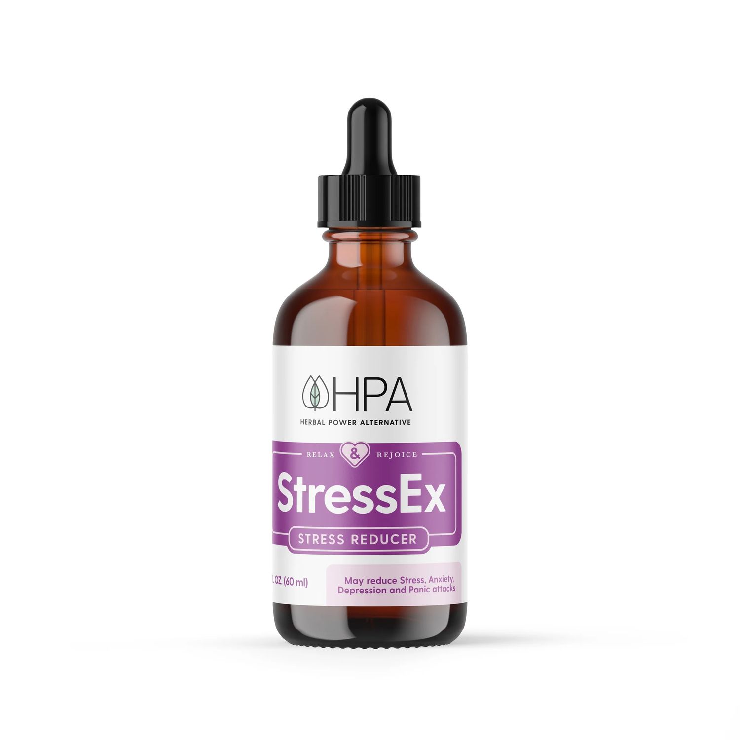 HPA Herbal Power Alternative, STRESSEX, Stress Reducer, Liquid Tincture - 2 fl. oz (60 mL)