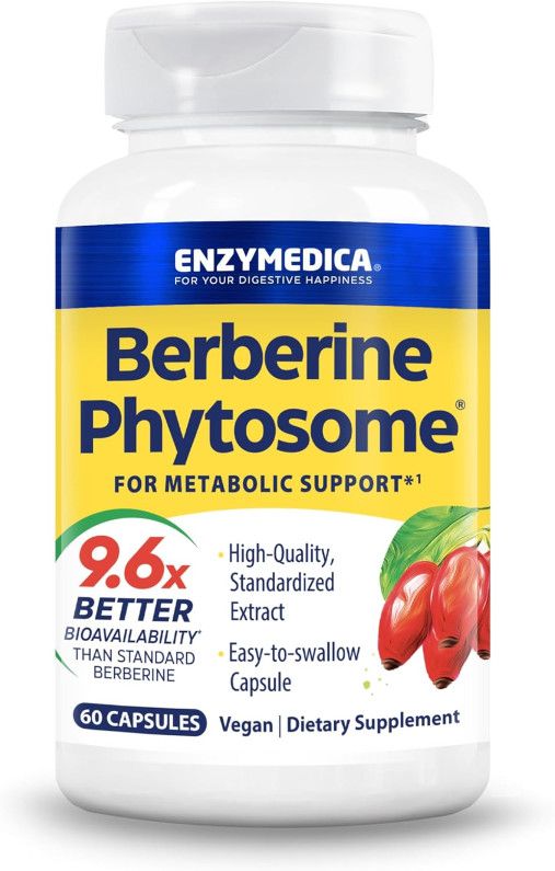 Enzymedica, BERBERINE PHYTOSOME, For Metabolic Support - 60 Vegetarian Capsules