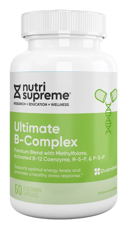 Nutri Supreme, Kosher ULTIMATE B COMPLEX, With Methylfolate &amp; Activated B12, Size: 60 Vegetarian Capsules #12
