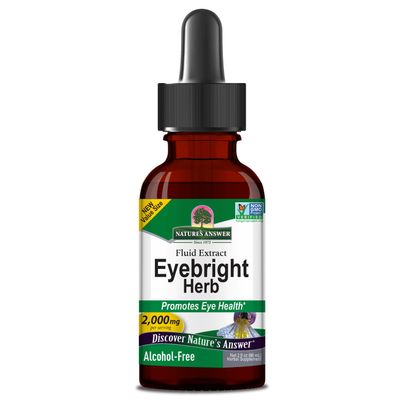 Natures Answer, Kosher EYEBRIGHT HERB Full Extract 2000mg, Alcohol-Free, Promotes Eye Health - 2 fl. oz (60 mL)