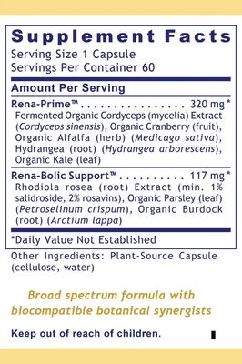 Premier Research Labs, RENAVEN, With Fermented Cordyceps, For Premier Kidney Support - 60 Vegetarian Capsules