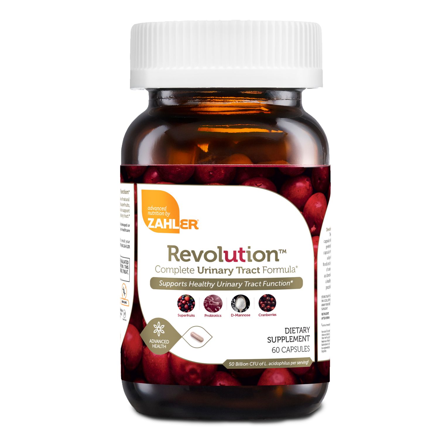Zahlers, Kosher UTI Revolution, Size: 60 Vegetarian Capsules