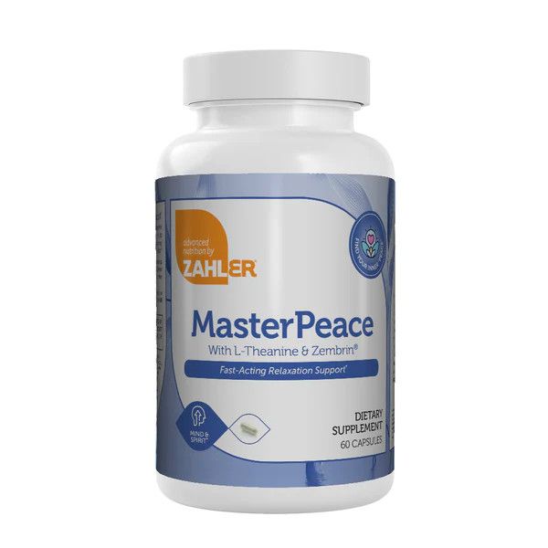 Zahlers, Kosher MasterPeace, Fast-Acting Relaxation Support - 60 Vegetarian Capsules
