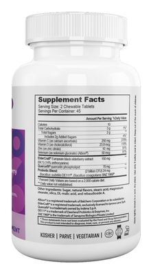 Nutri Supreme, Kosher PRO IMMUNITY CHEWS, Supports Daily &amp; Seasonal Immune Health &amp; Wellness, Comprehensive Immune Support with Nutrients, Antioxidants, &amp; Pre-&amp; Probiotics - 90 Chewable Tablets #83