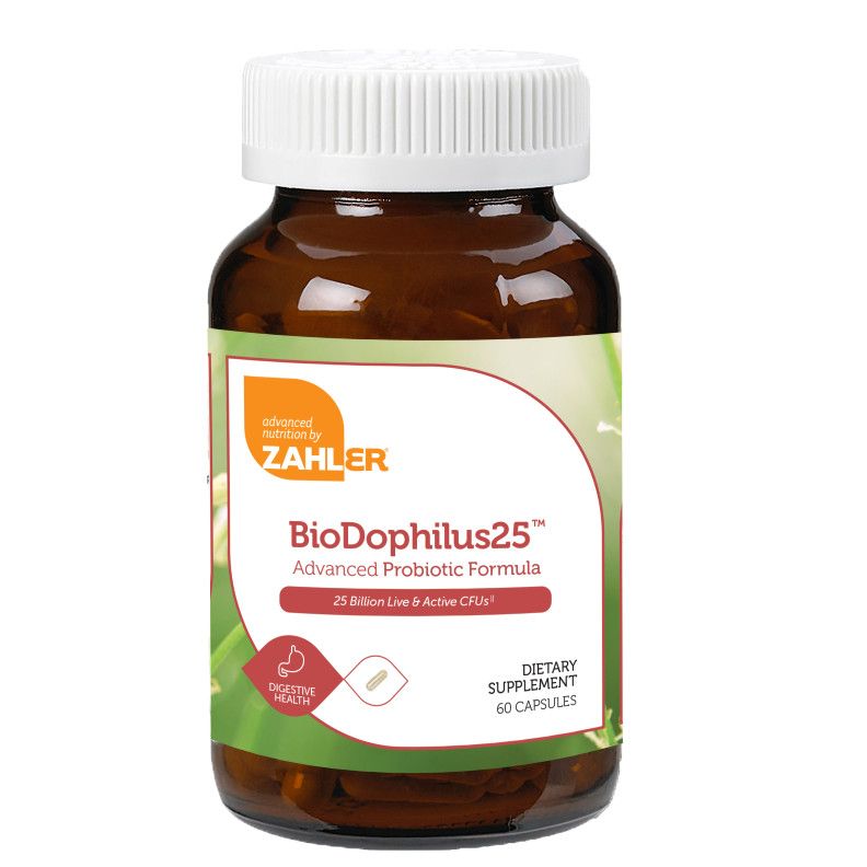 Zahlers, Kosher BioDophilus25, Advanced Probiotic Formula (25 Billion), Size: 60 Vegetarian Capsules