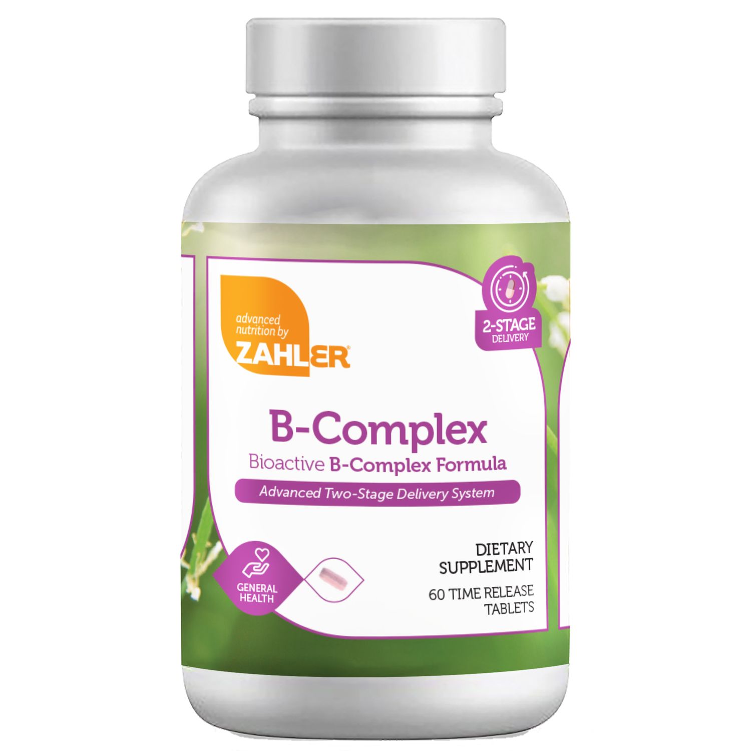 Zahlers, Kosher Bioactive B-Complex, Size: 60 Timed Release Tablets