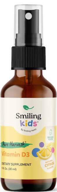 Smiling Herbs, Smiling Kids, Pure Harvest, Kosher Vitamin D3 Spray, Citrus Flavor - 1 fl. oz (30 mL)