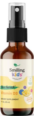 Smiling Herbs, Smiling Kids, Pure Harvest, Kosher Vitamin D3 Spray, Citrus Flavor - 1 fl. oz (30 mL)