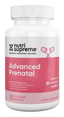 Nutri Supreme, Kosher ADVANCED PRENATAL with Methyl Folate - 90 Vegetarian Capsules #56