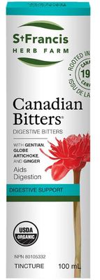 St. Francis Herb Farm, CANADIAN BITTERS, Digestive Support, Liquid Tincture - 100 mL
