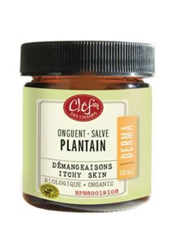 Clef Des Champs, Derma PLANTAIN Salve Organic, Relieves Itching Associated With Hemorrhoids, Cream
