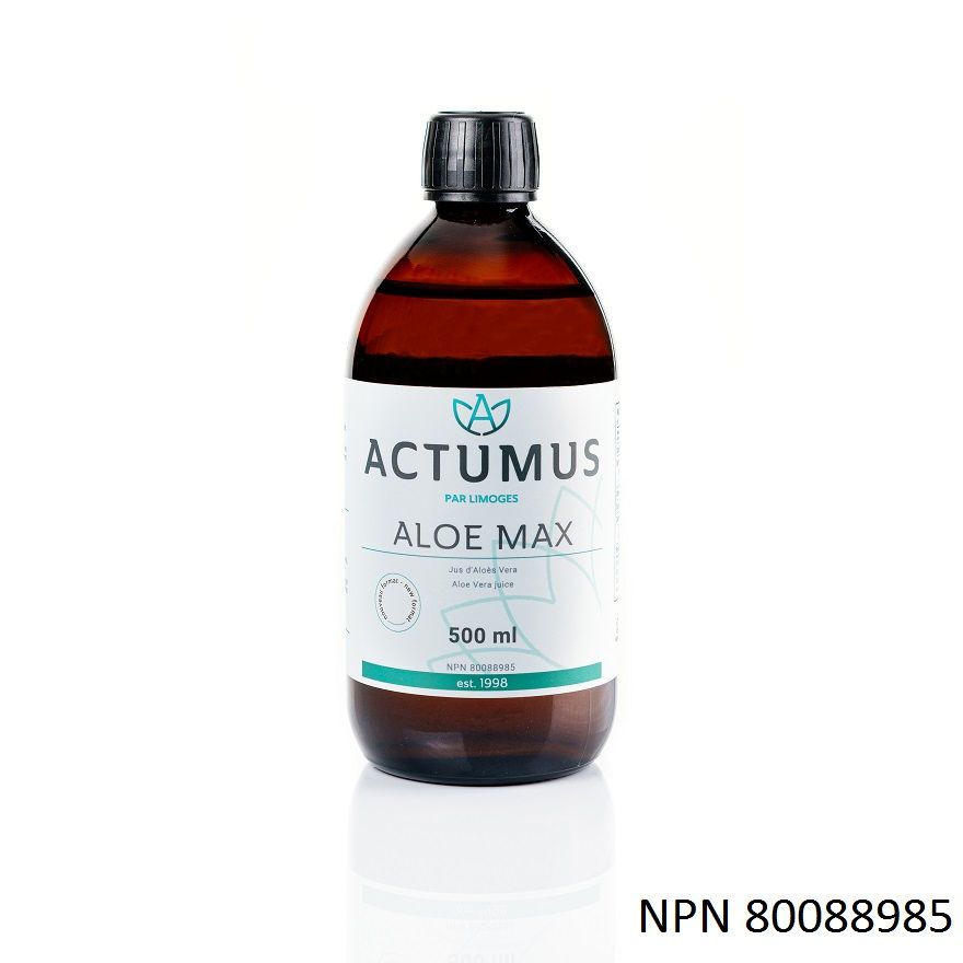 Actumus, Kosher Aloe-Max, Organic Aloe Vera Juice, Liquid, Size: 500 mL