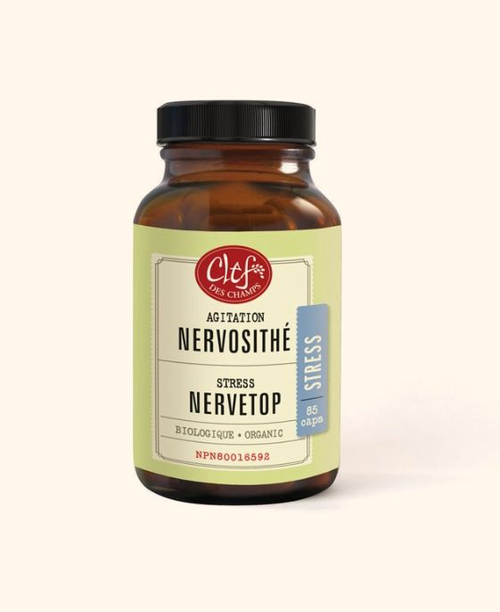 Clef Des Champs, Stress NERVETOP Organic 298mg, Calming Nerve Tonic For Agitation