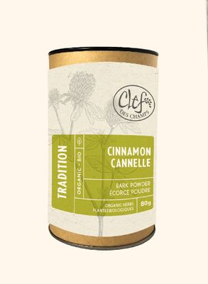 Clef Des Champs, Tradition CINNAMON Organic Bark Powder, For Sore Throats, Coughs, Arthritis, &amp; Aches, Tube