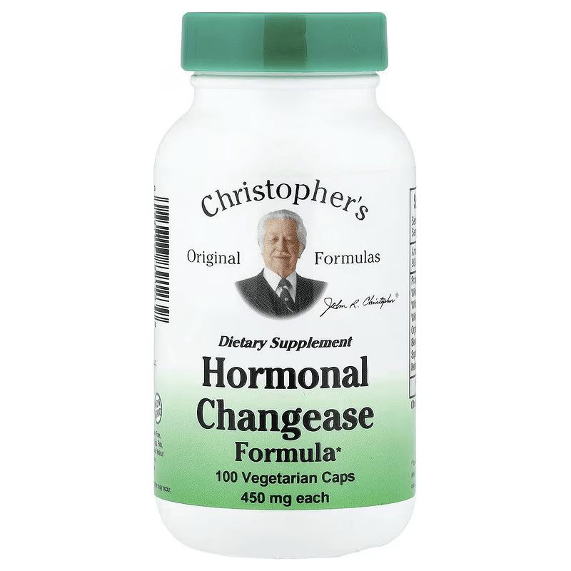 Dr. Christopher’s, Kosher Hormonal Changease Formula 450mg- 100 Vegetarian Capsules