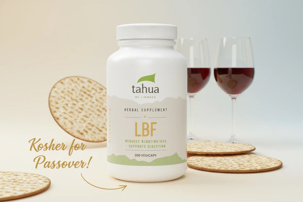 Tahua, Kosher LBF (Neutralize Inflammation on the Bowel Wall) - 200 Vegetarian Capsules - Kosher for Passover